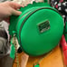 Christmas peanuts wreath purse