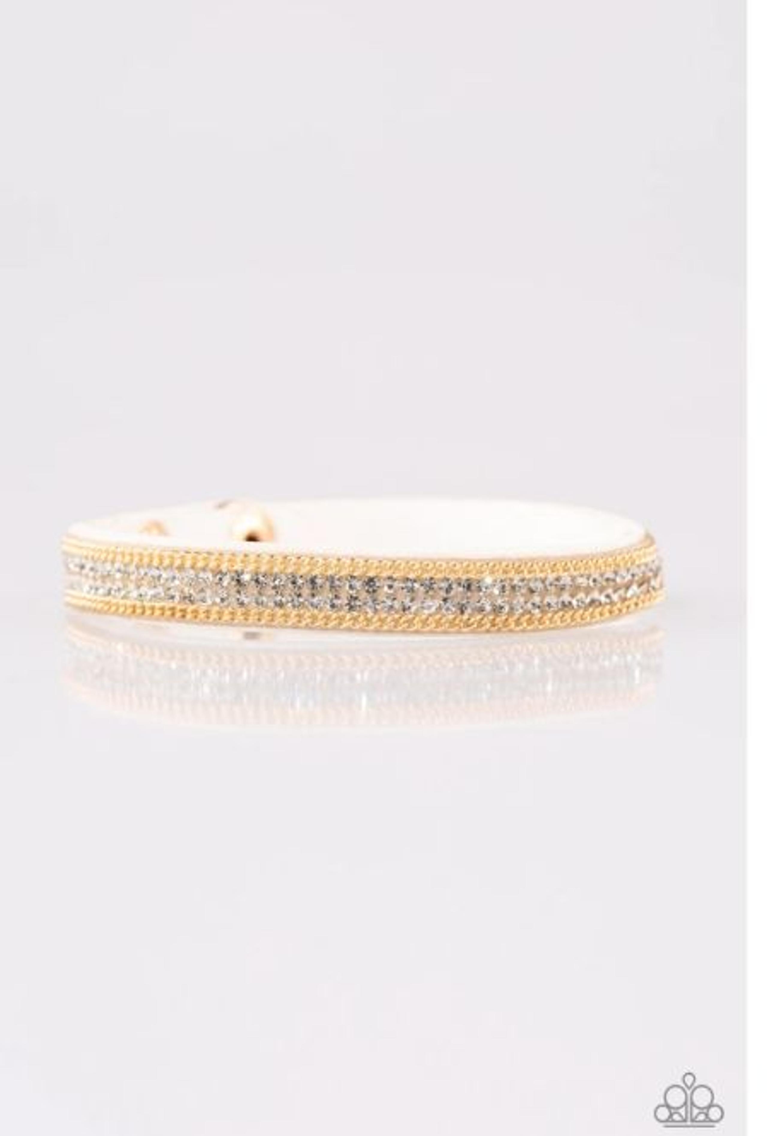 Babe Bling Gold Tone Bracelet