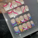 BUNDLE Acrylic French Tip Swirl Press on Nails