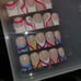 BUNDLE Acrylic French Tip Swirl Press on Nails