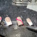 BUNDLE Acrylic French Tip Swirl Press on Nails
