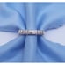 14K Karat Solid White Gold Designer Baguette & Round Diamond Ring - Size 6.50