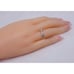 14K Karat Solid White Gold Designer Baguette & Round Diamond Ring - Size 6.50