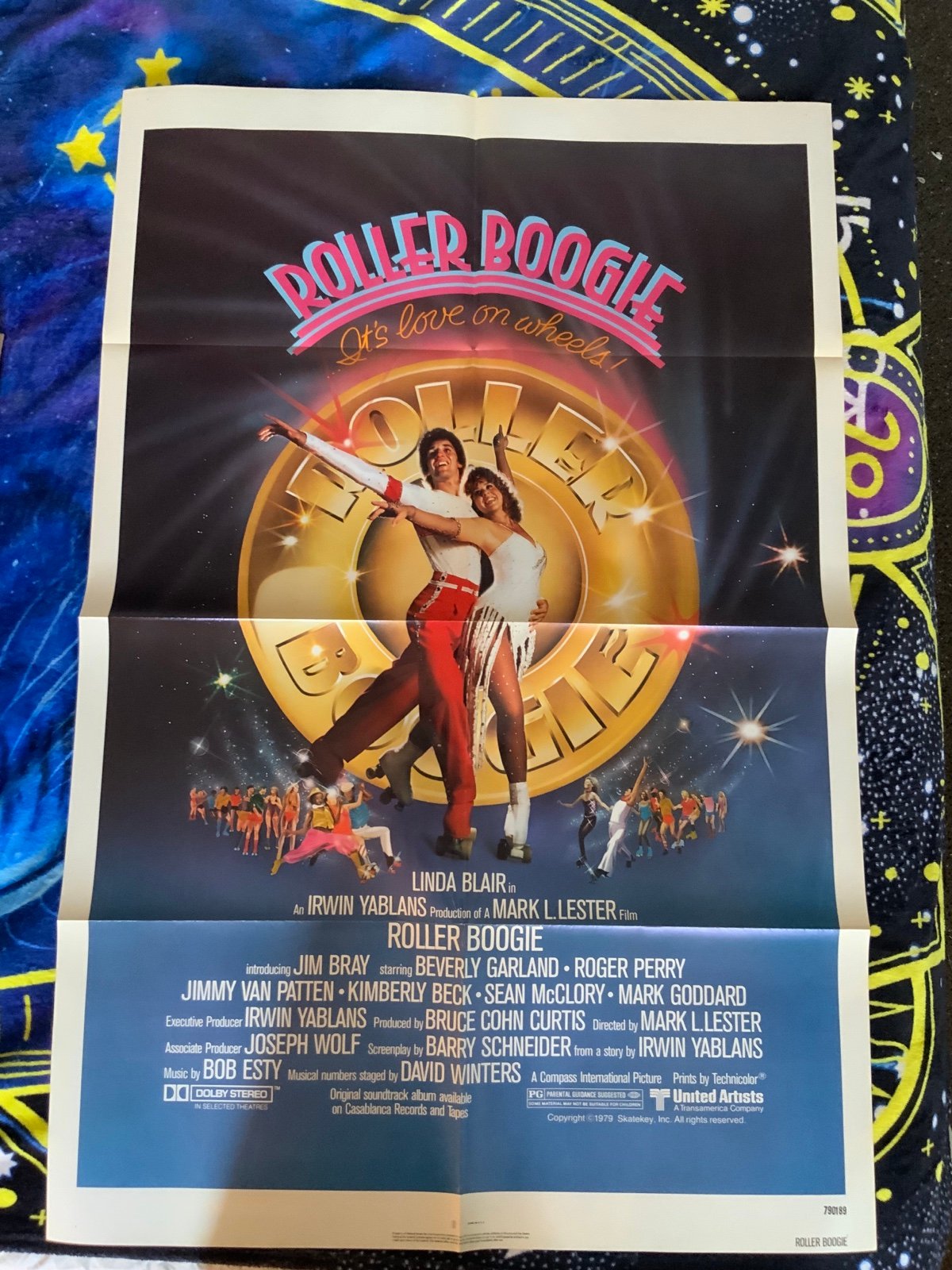 Roller Boogie Original One Sheet Movie Poster Linda Blair 27x41 1979