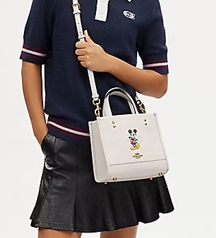 NWT Coach DISNEY X COACH DEMPSEY TOTE 22 WITH MICKEY MOUSE (COACH CM843)