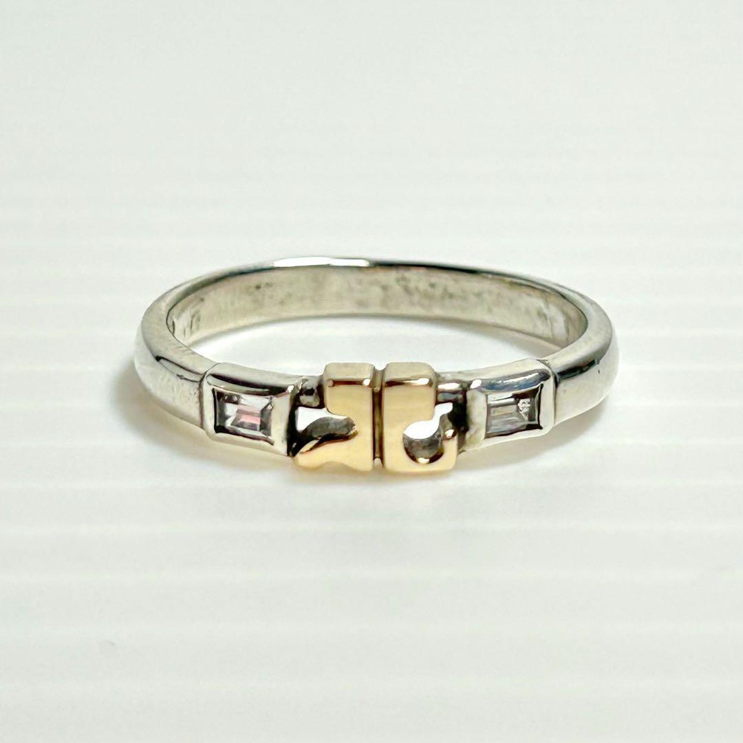 Courreges Ring SILVER×K10 Logo 1