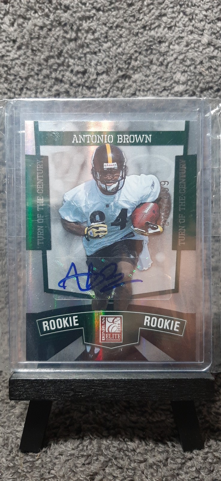 Antonio Brown 2010 Panini Elite Turn of The Century Auto SP