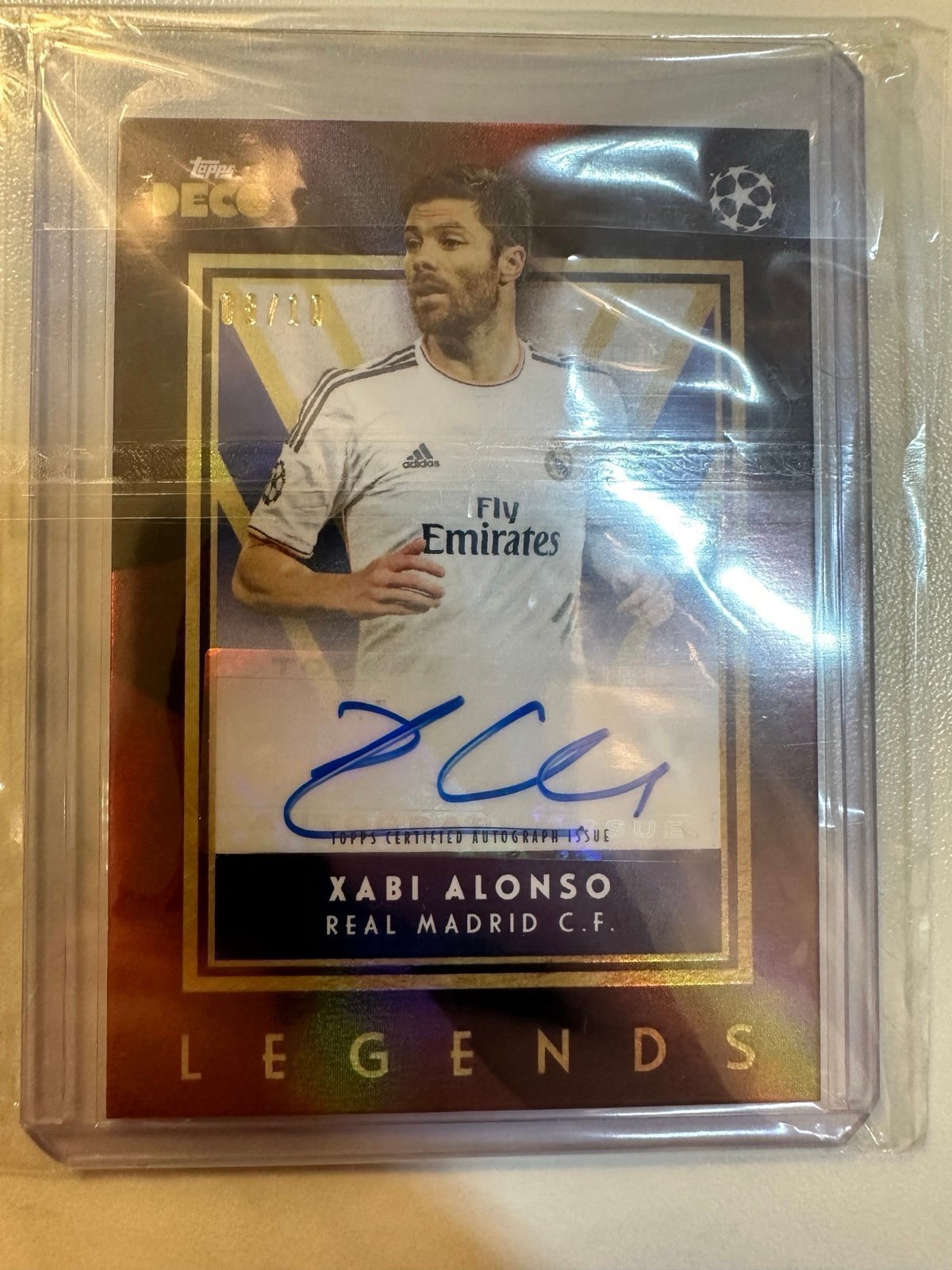 2023-24 Topps DECO Xabi Alonso Autograph Auto UEFA Club Competitions Card 8/10