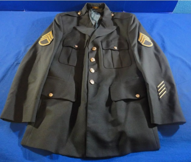 43S USGI US ARMY CLASS A MENS DRESS GREEN SERGE AG-489 JACKET UNIFORM RC 2283