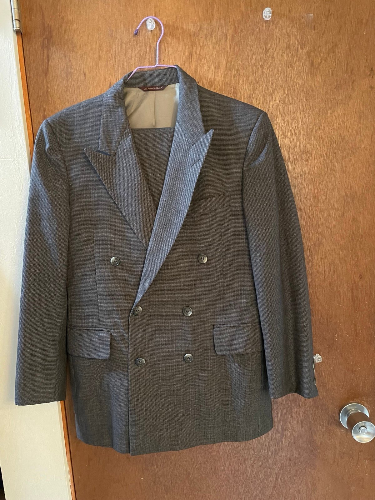 Wool suit from Neiman Marcus
