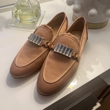 New 950 Giuseppe Zanotti Satin Crystal Embellished Loafers Sz US 6.5