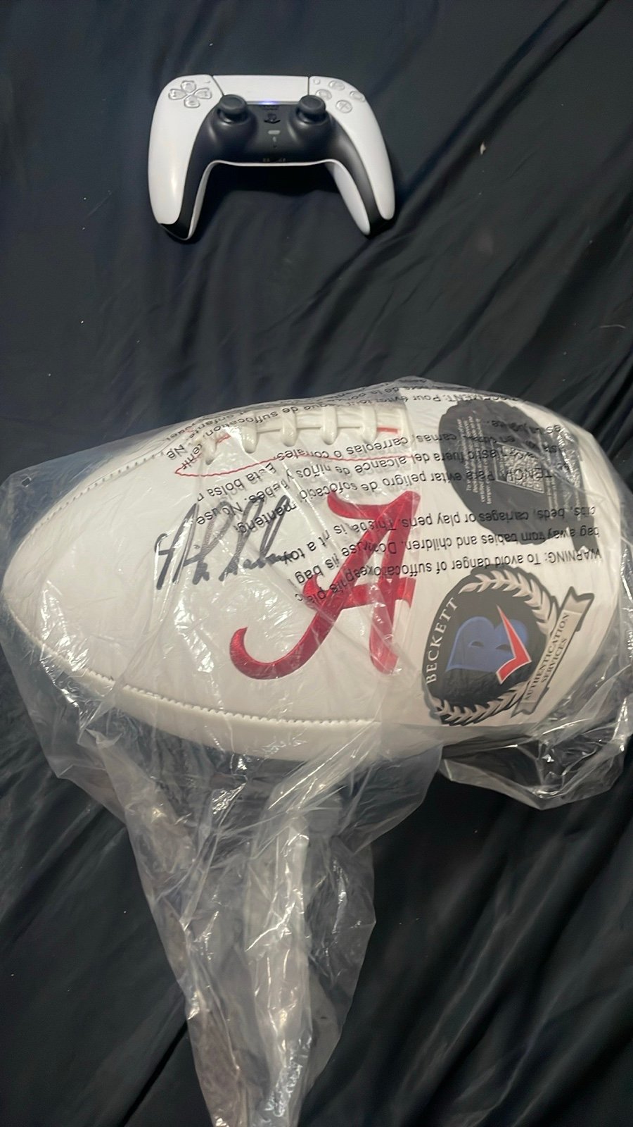 Nick saban signed football