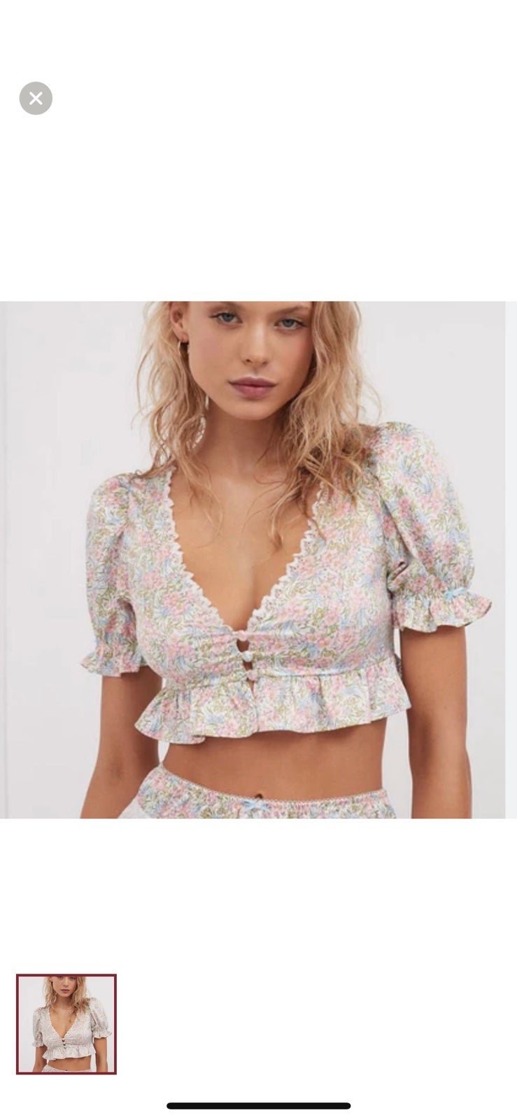 For love and lemons Farrah top and shorts set