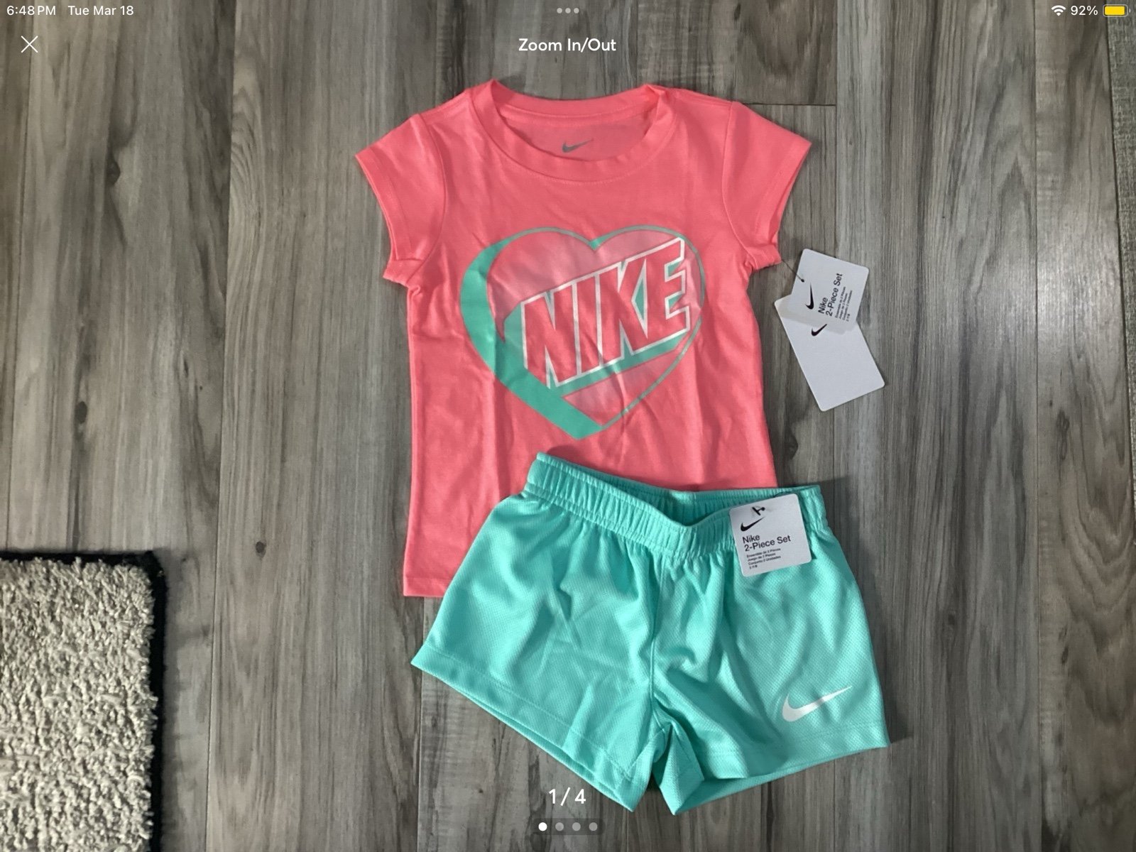 Nike girls shorts set size 6(NWT) ~PRICE IS FIRM, NO OFFERS~