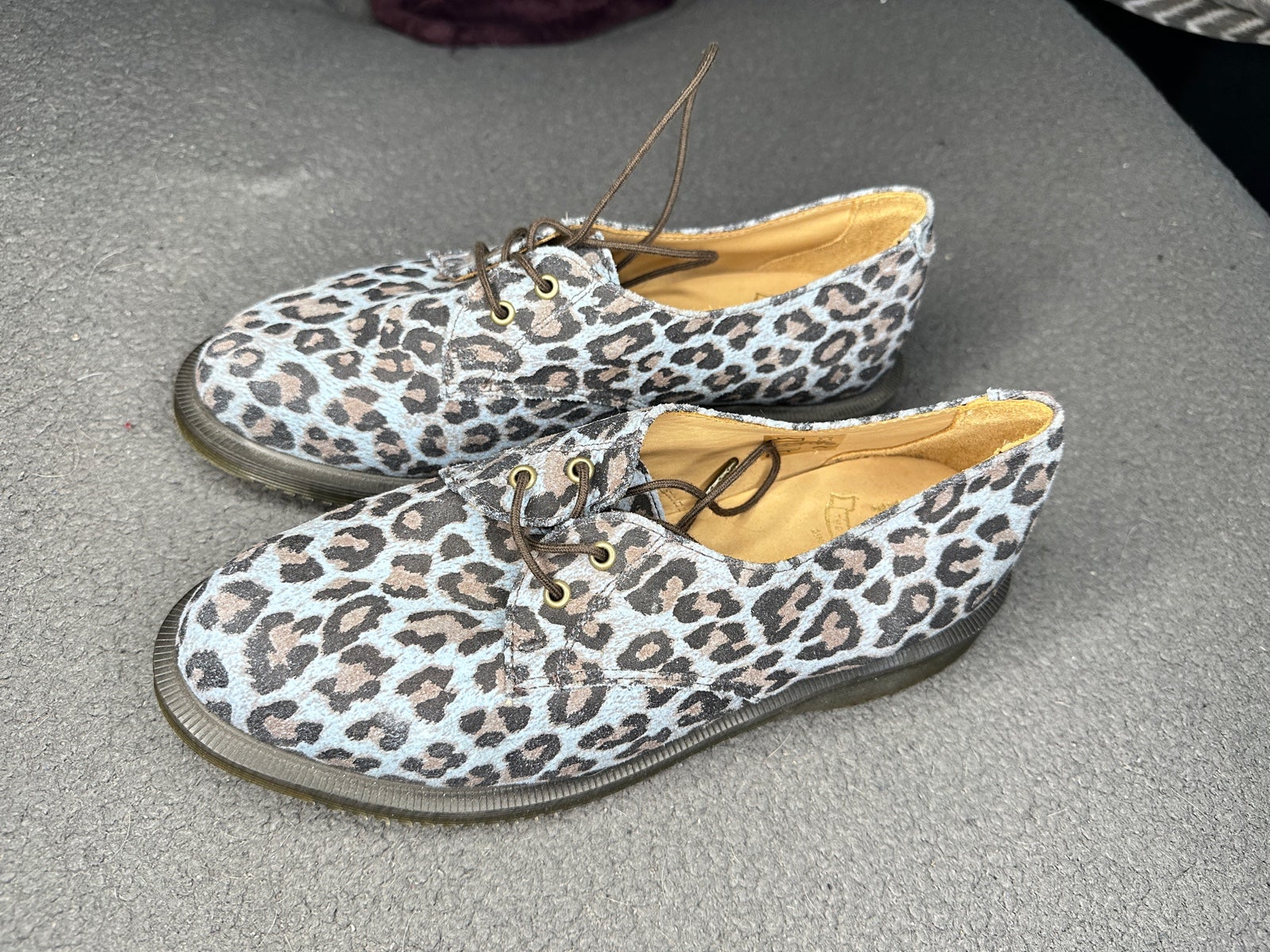 Dr.Martens Blue Leopard Print Brook