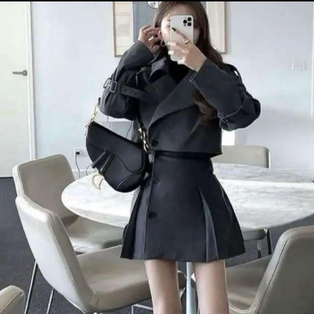 New 3-piece set: mavimoon trench coat, long skirt, mini skirt
