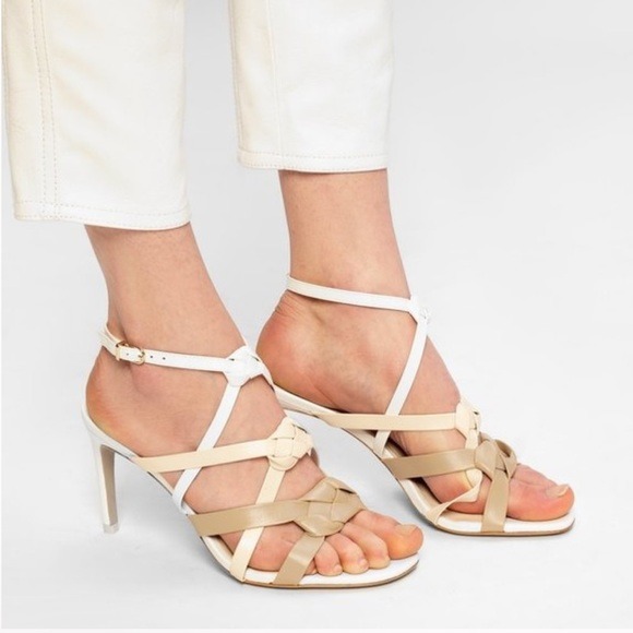 Sophia Webster | Women Ramona Leather Sandals In White Camel Size 38.5
