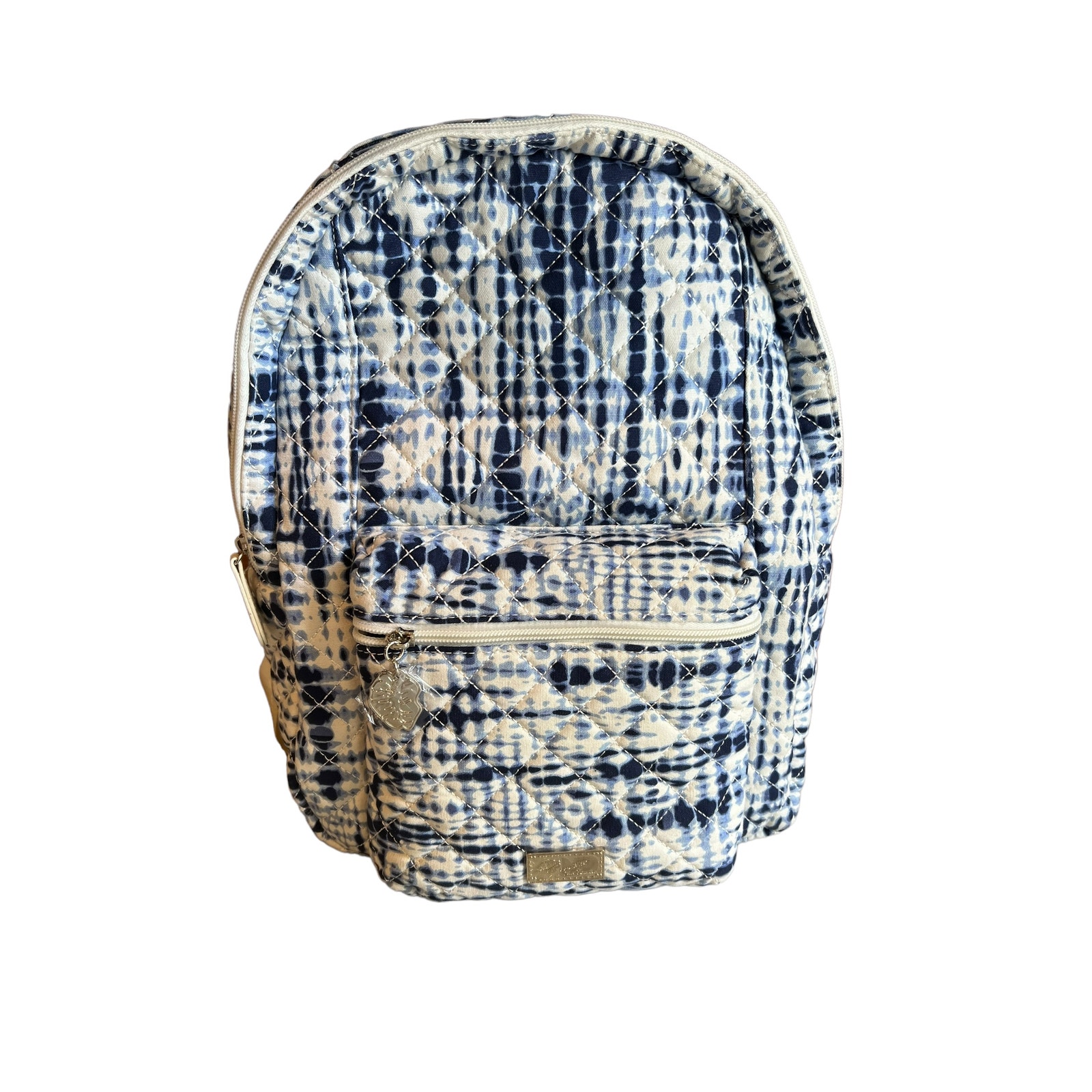 Betsey Johnson Travel Backpack Blue Tie Dye Print