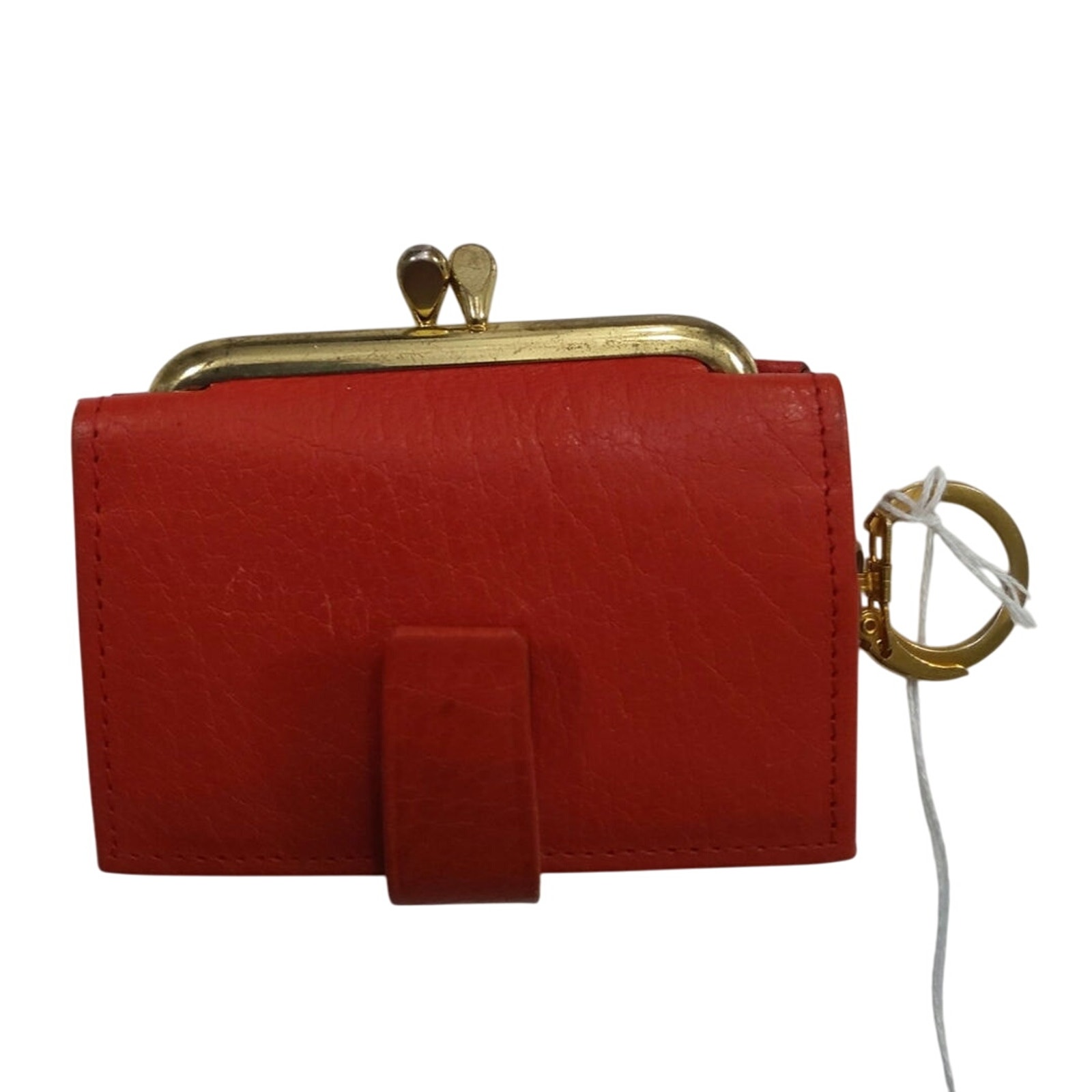 Rolfs red cowhide coin purse keychain vintage. Unique Western