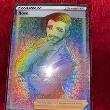 Rose Rainbow Trainer Pokemon Card