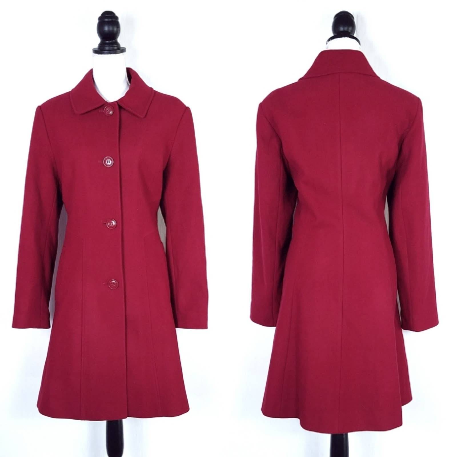 Preston & York Red Wool Coat