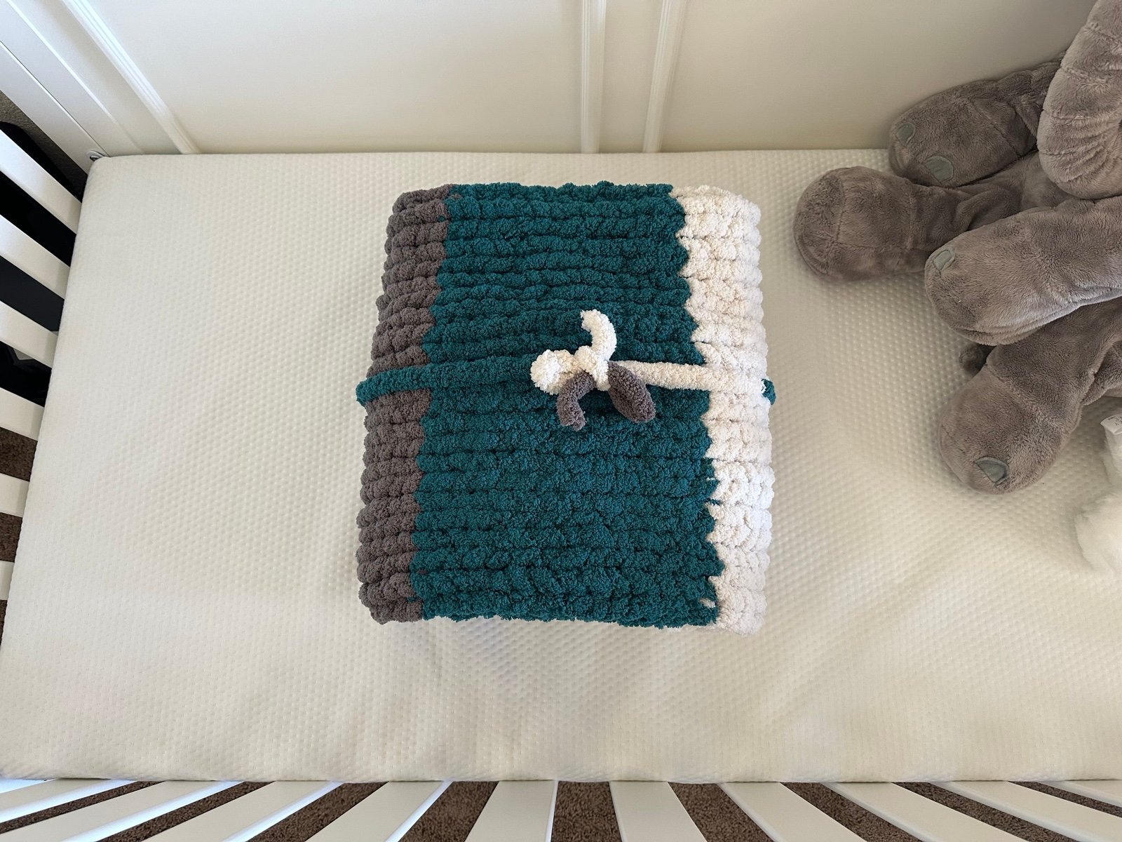 Chunk knit blanket