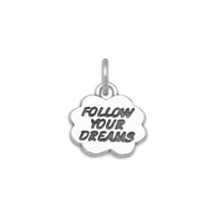Oxidized Follow Your Dreams Cloud Charm