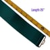 Day Lor Cinch Belt S/M Teal Green Elastic Gold Tone Buckle 80s Enameled Stretch.