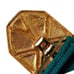 Day Lor Cinch Belt S/M Teal Green Elastic Gold Tone Buckle 80s Enameled Stretch.