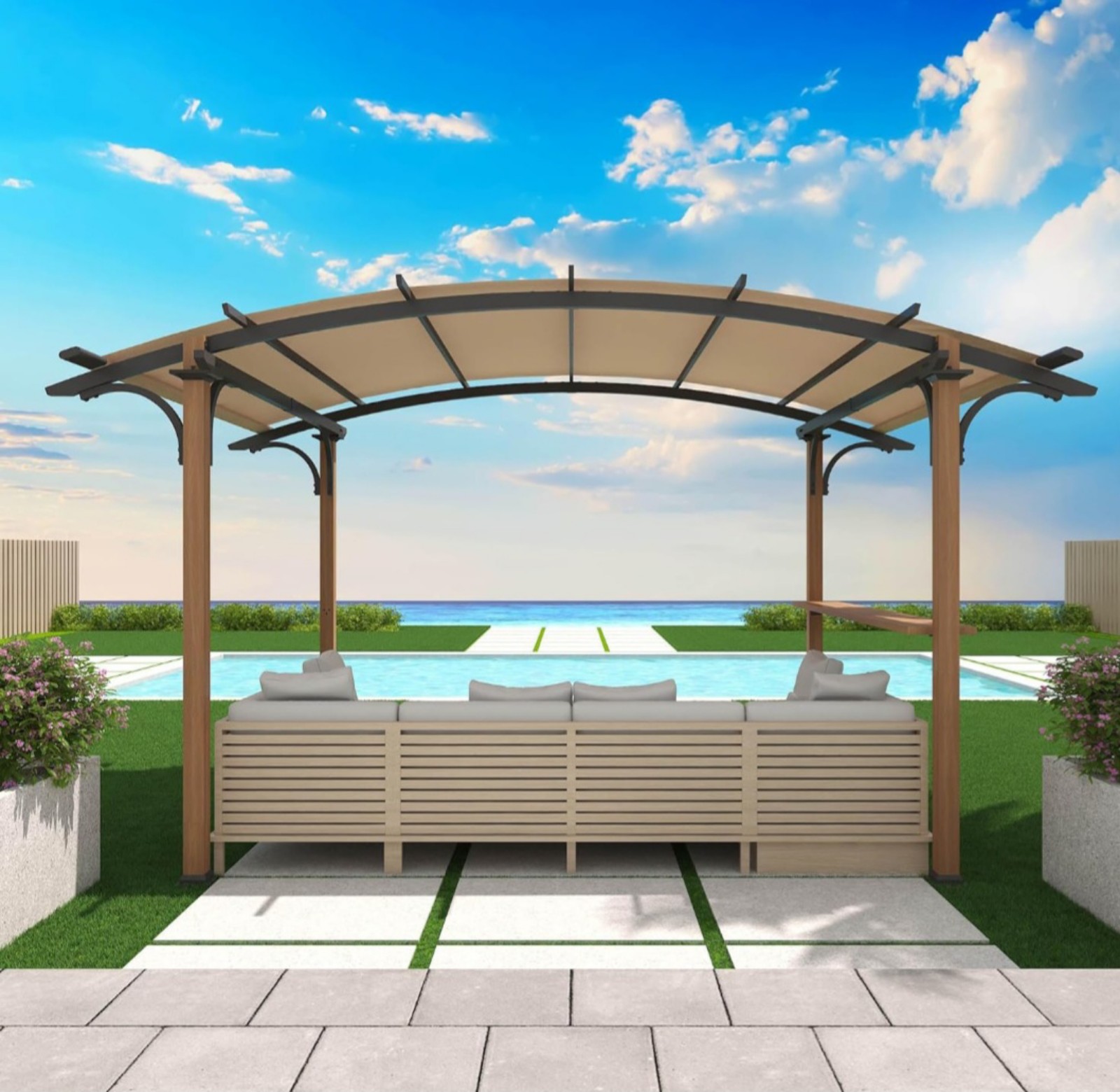 Enjoy Outdoor Pergola 8.5 x 13