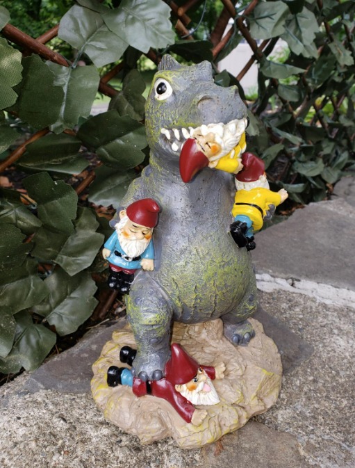 The Great Garden Gnome Massacre, Novelty Garden Gnome Statue