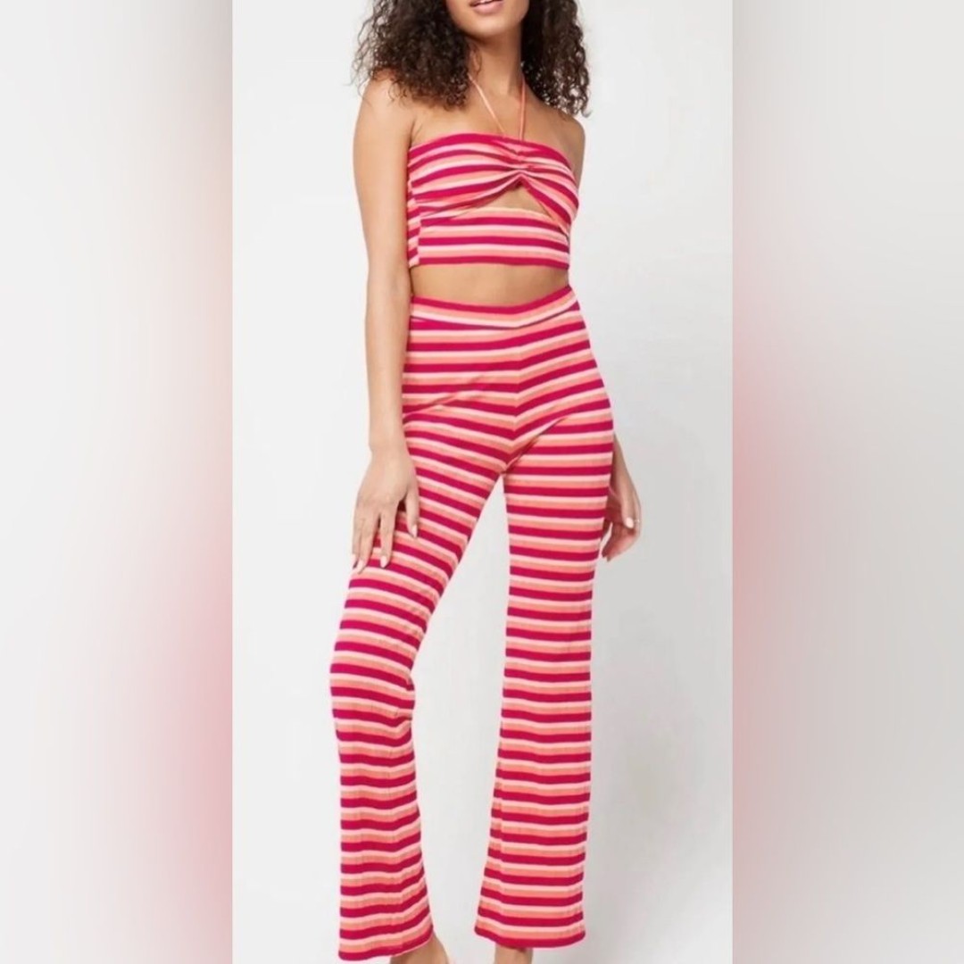 NWT L*Space FULL SET Paloma Lounge Flare Pants and Halter Top - Size XS
