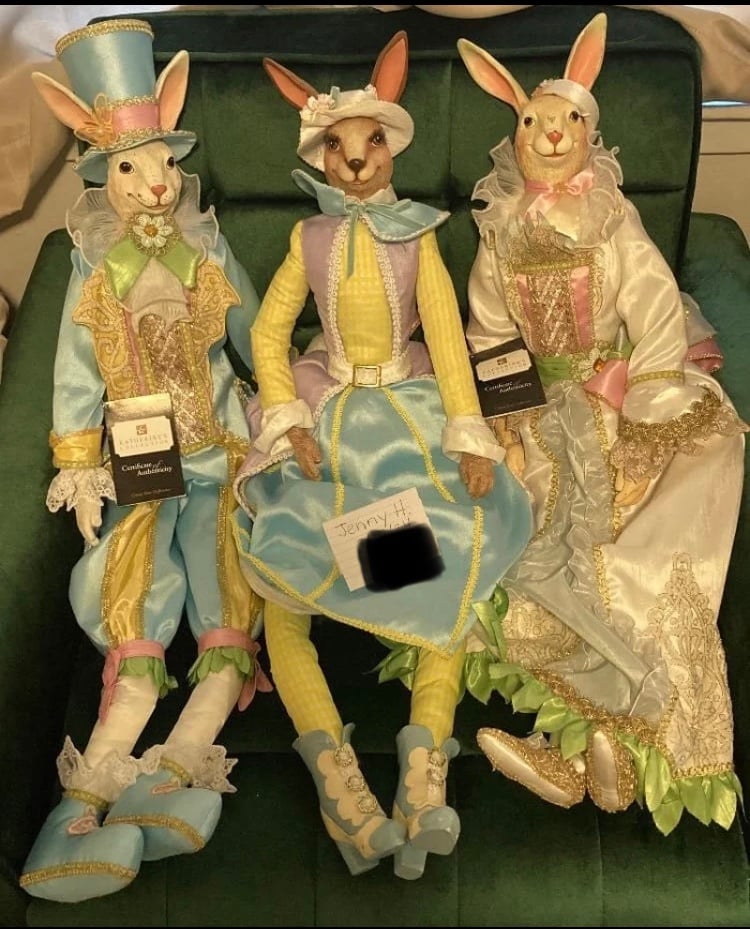 Katherine’s collection Easter Bunny dolls set of 3