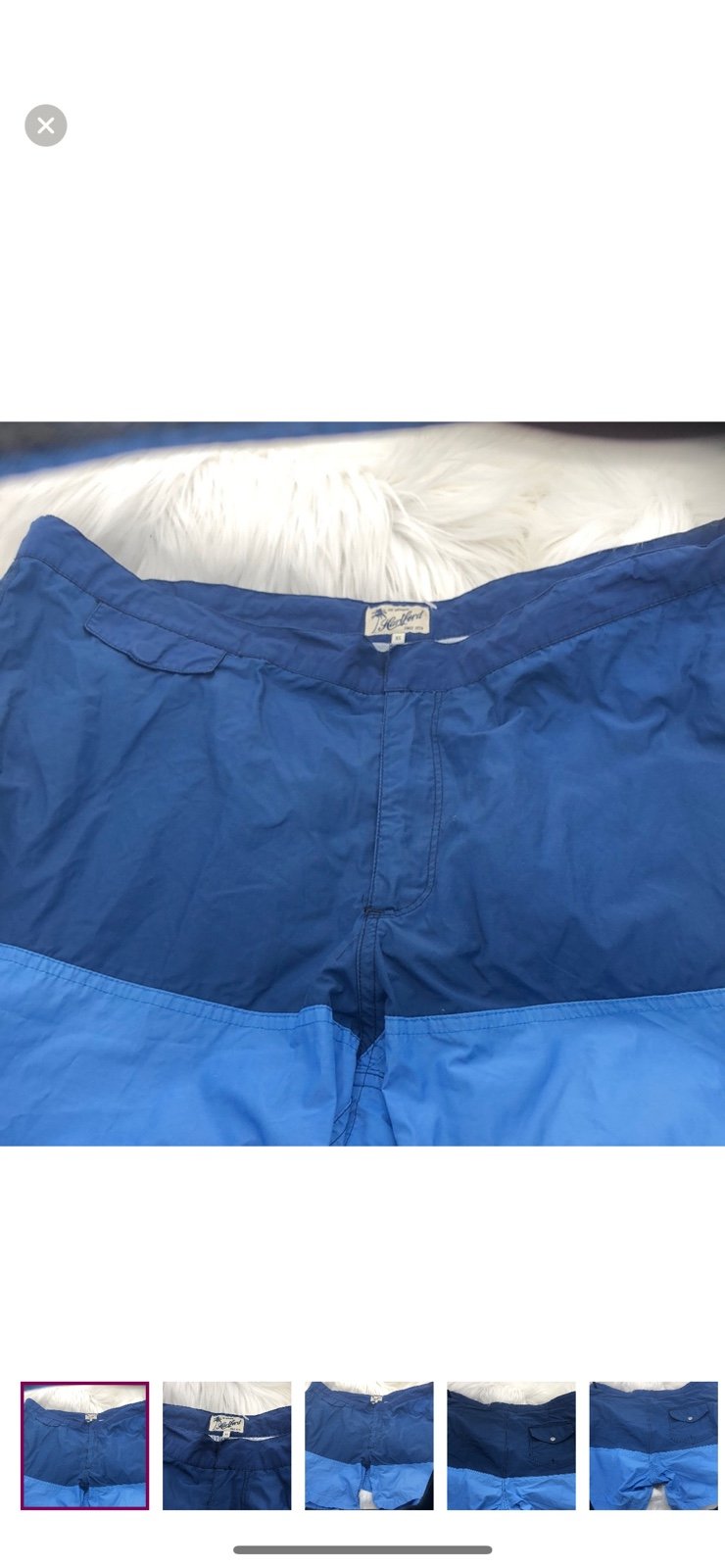 Hartford Swim Short Men’s Size X-Large Color Block Blue