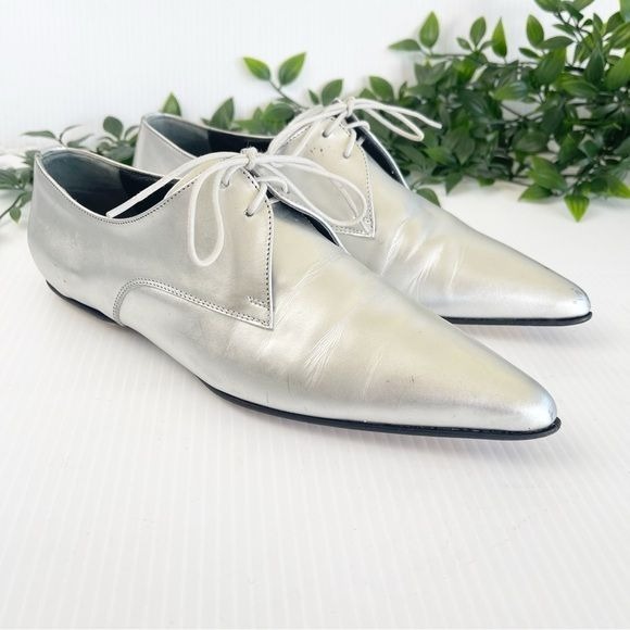 Jil Sander Patent Leather Flats for Women | Mercari