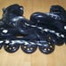 Bamwei Adjustable Inline Roller Skates Womens L/XL 9-11 Big Wheels