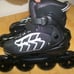 Bamwei Adjustable Inline Roller Skates Womens L/XL 9-11 Big Wheels
