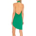 Amanda Uprichard Samba Mini Dress Dark Green Size S