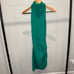 Amanda Uprichard Samba Mini Dress Dark Green Size S