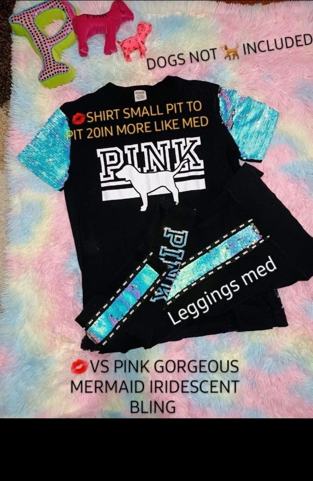 EXTREMELY RARE VS PINK MERMAID IRIDESCENT BLING GORGEOUS OUTFIT