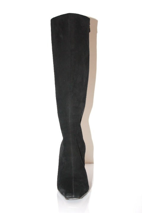 PRADA SUEDE MULE BOOTS SIZE 6