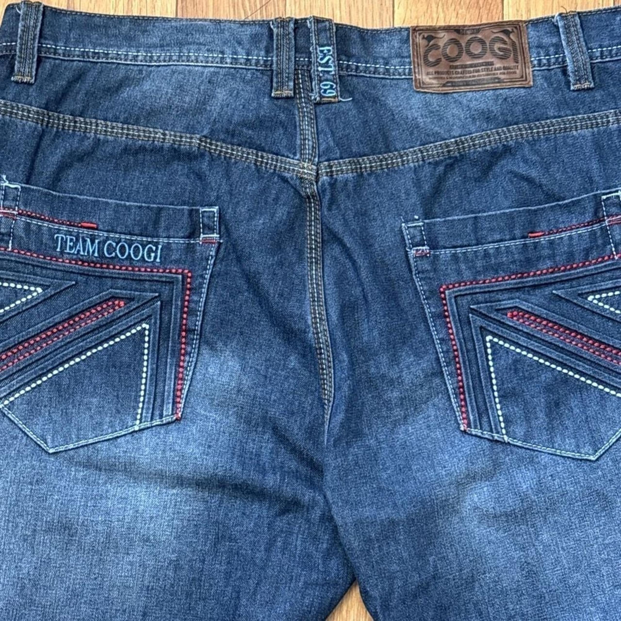 Coogi Australia Jeans Mens 40X34 Measures 40X33 Embroidered Baggy Skater Grunge