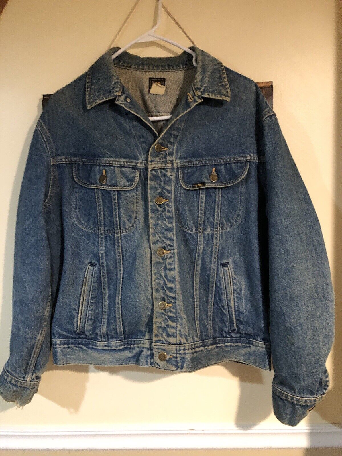 70s Lee Riders Denim Jacket Size 42 REG Vintage