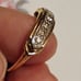 Antique Art Deco 14k Gold Platinum Diamond Band Ring Size 7