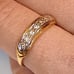 Antique Art Deco 14k Gold Platinum Diamond Band Ring Size 7
