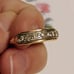 Antique Art Deco 14k Gold Platinum Diamond Band Ring Size 7