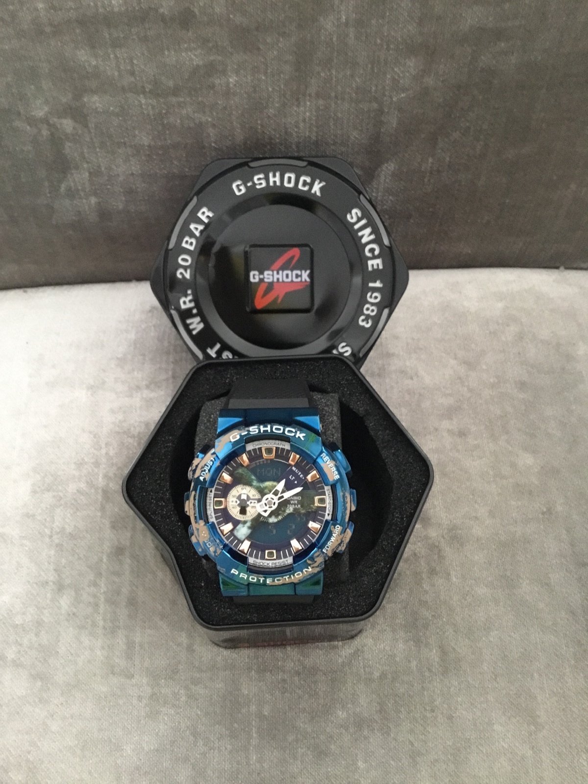 G-Shock Casio reserve earth edition metalíceme blue sky
