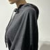 Young Fabulous & Broke YFB Raissa Cropped Hoodie M / L Washed Black/Gray Dolman