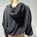 Young Fabulous & Broke YFB Raissa Cropped Hoodie M / L Washed Black/Gray Dolman