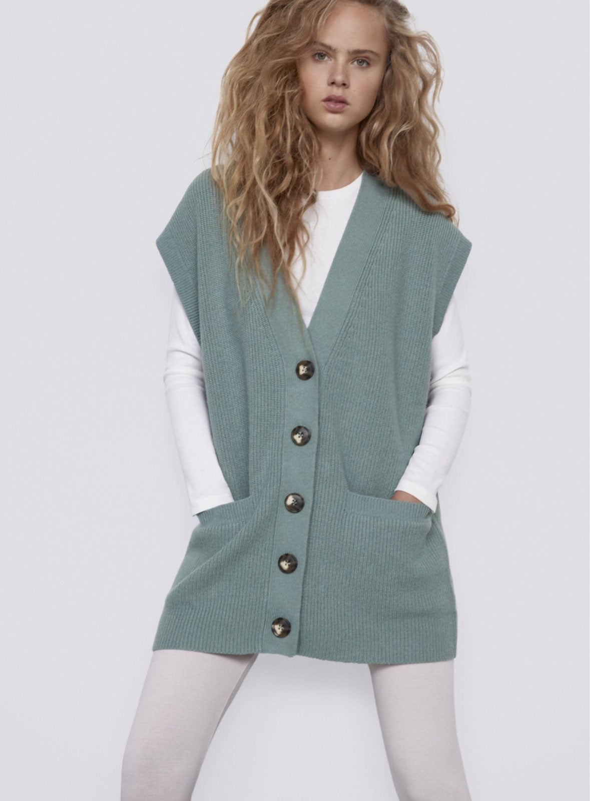 NWT Zara Oversized Knit Vest